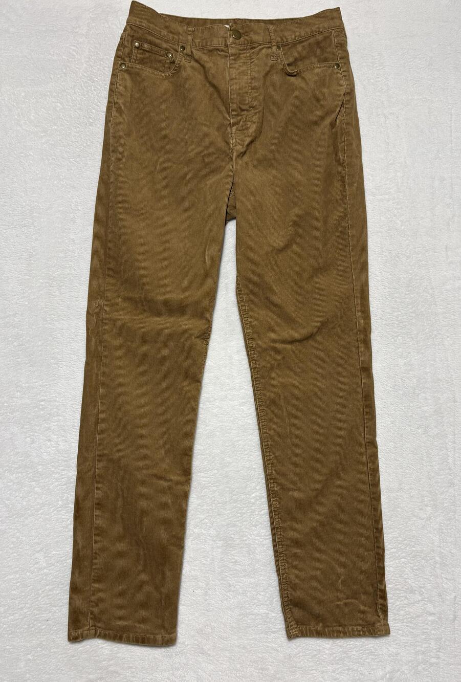 Boden Pants Womens 8L Brown Corduroy Stretch High Rise Pockets